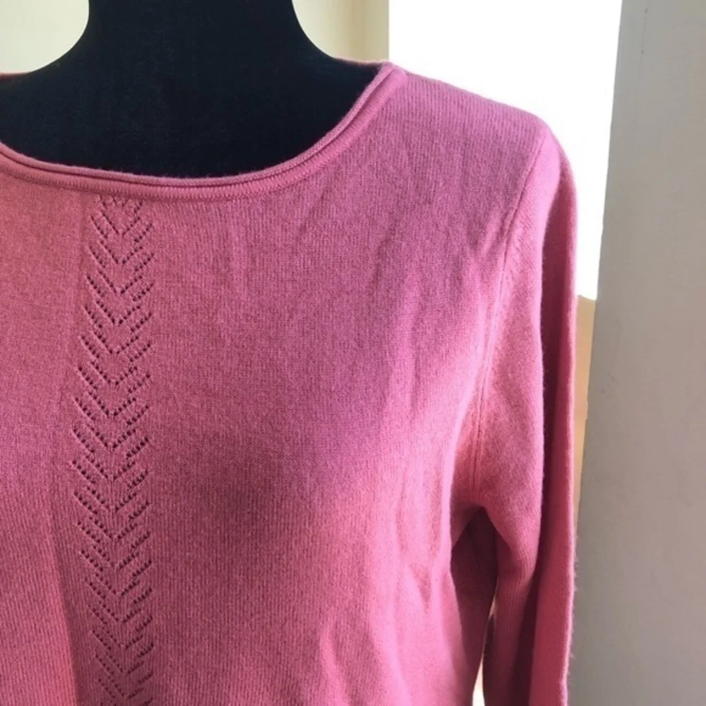 Karen Scott Lux Rolled-neck Pink Orchid Sweater